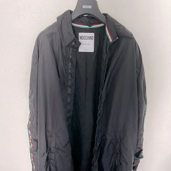 Moschino couture coat with logo - Picture 3 of 11